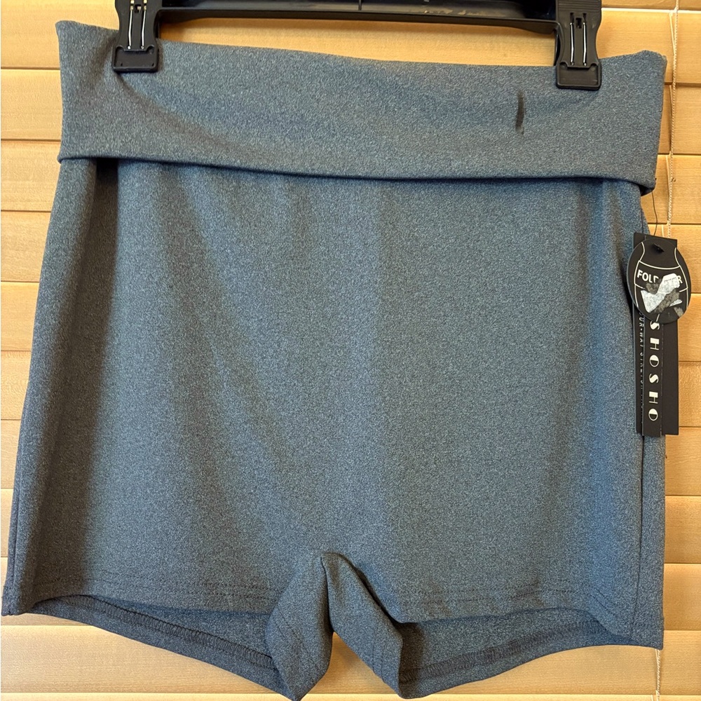 Shosho NWT Gray Bike Shorts Performance Fit size large